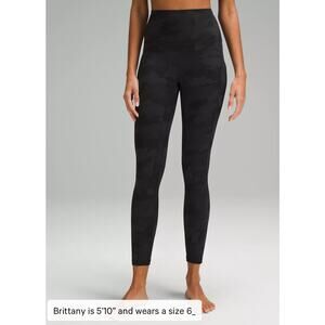 186 Lululemon Align High-Rise Pant Size 6 Tall Black